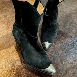 Isabel Marant black suede lamsy/Limza boots